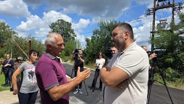 Stevanić obišao radove u zaseoku Ilijak, foto: Grad Čačak