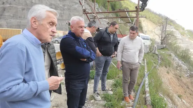 Arilje – Goran Puzović obišao radove na izgradnji brane Svračkovo / Foto: RINA
