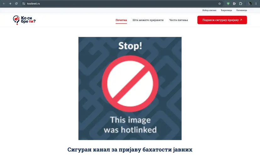 Počeo sa radom portal „Ko si, bre, ti“: Građani anonimno mogu da prijave bahate funkcionere i korupciju