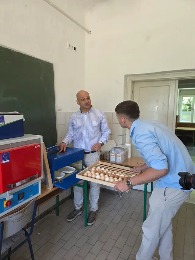 Potez Nikole Draganića oduševio đake u Futogu/ Foto: Privatna arhiva