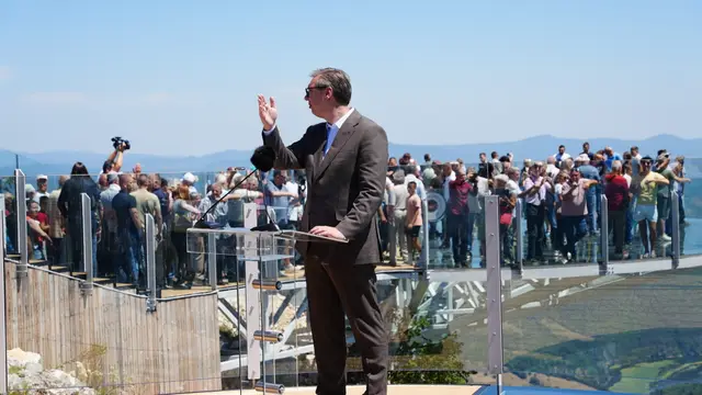 Vučić na Kablaru – otvaranje vidikovca – Foto: Jovan Nikolić/RINA