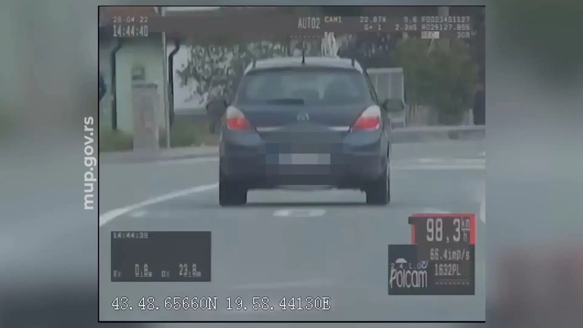 Vozač vozio 97 na sat u zoni škole u Požegi: Policija odmah reagovala (VIDEO)