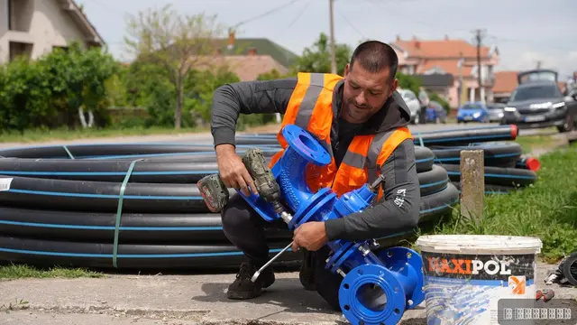 Rekonstrukcija vodovodne mreže u Žabarima, foto: RINA