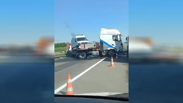 Kolaps na autu-putu kod Požarevca/ Foto: RINA