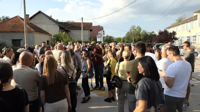 Mrčajevci – protest podrške dečaku koji je pretrpeo nasilje – foto RINA
