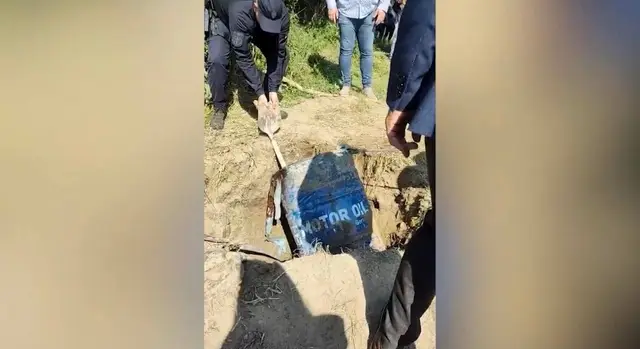 Bure iskopano kod Inđije, foto: Printscreen