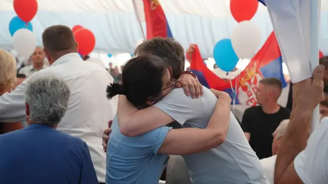Veliki narodni skup Srpske napredne stranke u selu kod Uba / foto: RINA 