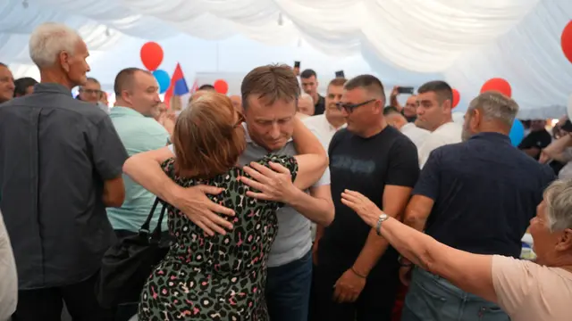 Veliki narodni skup Srpske napredne stranke u selu kod Uba / foto: RINA