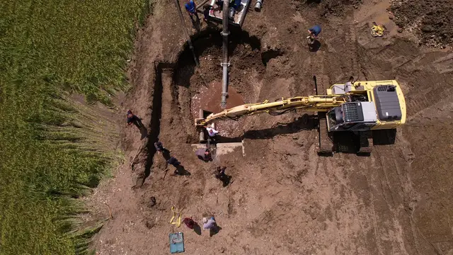 Kvar na vodosistemu „Rzav” u Gorobilju iz drona  Foto RINA