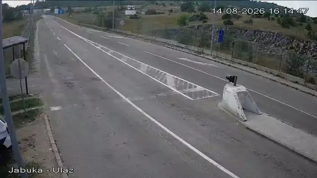 Snimak sa graničnog prelaza Jabuka/ Foto: MUP Srbije