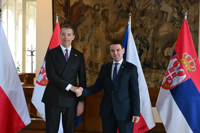 Prag – sastanak Đurić Macinka / Foto: MSP