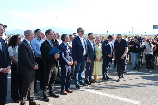 Vučić na otvaranju deonice Moravskog koridora / foto: RINA