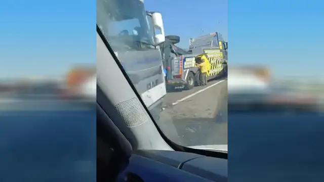 Kolaps na autu-putu kod Požarevca/ Foto: RINA