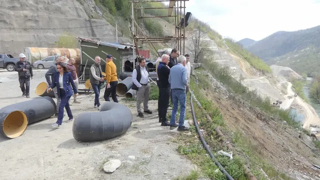 Arilje – Goran Puzović obišao radove na izgradnji brane Svračkovo / Foto: RINA