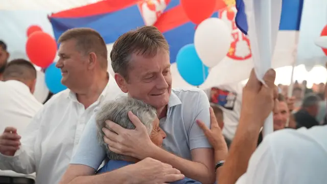 Veliki narodni skup Srpske napredne stranke u selu kod Uba / foto: RINA