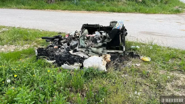 Zapaljeni kontejneri u Lučanima, foto: RINA