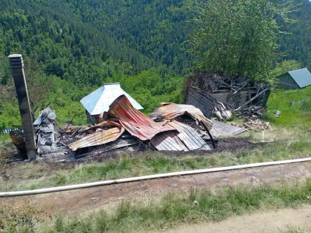 Požar progutao kuću porodice Jarčević, foto: RINA