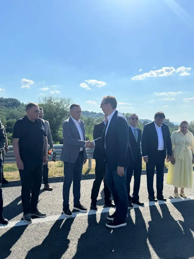 Vučić na otvaranju Moravskog koridora / foto: RINA