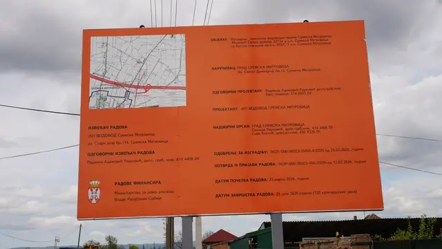 Rekonstrukcija vodovodne mreže u Sremskoj Mitrovici, foto: RINA