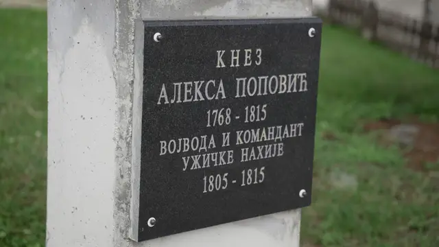Spomenik knezu Aleksi Popoviću u Kosjeriću / foto: RINA