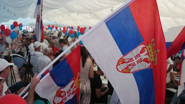 Veliki narodni skup Srpske napredne stranke u selu kod Uba / foto: RINA