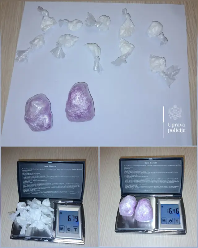 Srbin uhapšen u velikoj akciji policije u Podgorici/ Foto: UP Crne Gore