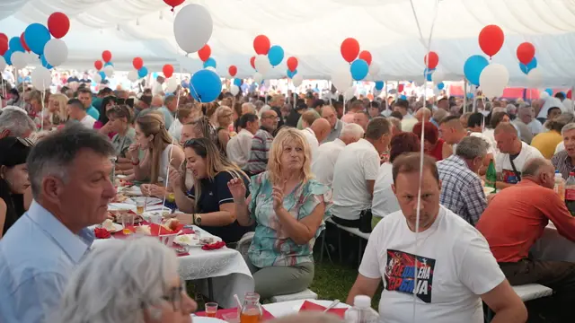 Veliki narodni skup Srpske napredne stranke u selu kod Uba / foto: RINA