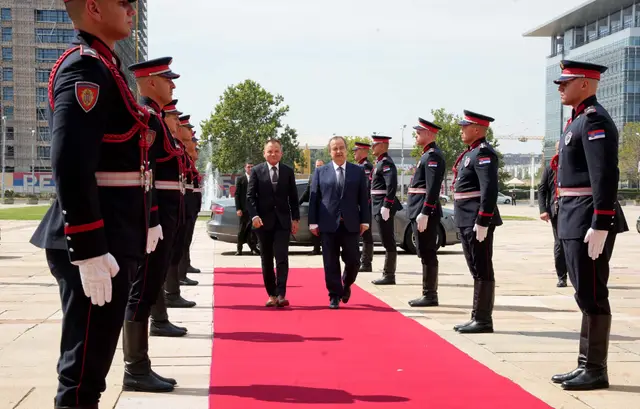Sastanak Ivice Dačića sa Francijem Matozom - Foto: Ministarstvo unutrašnjih poslova Srbije
