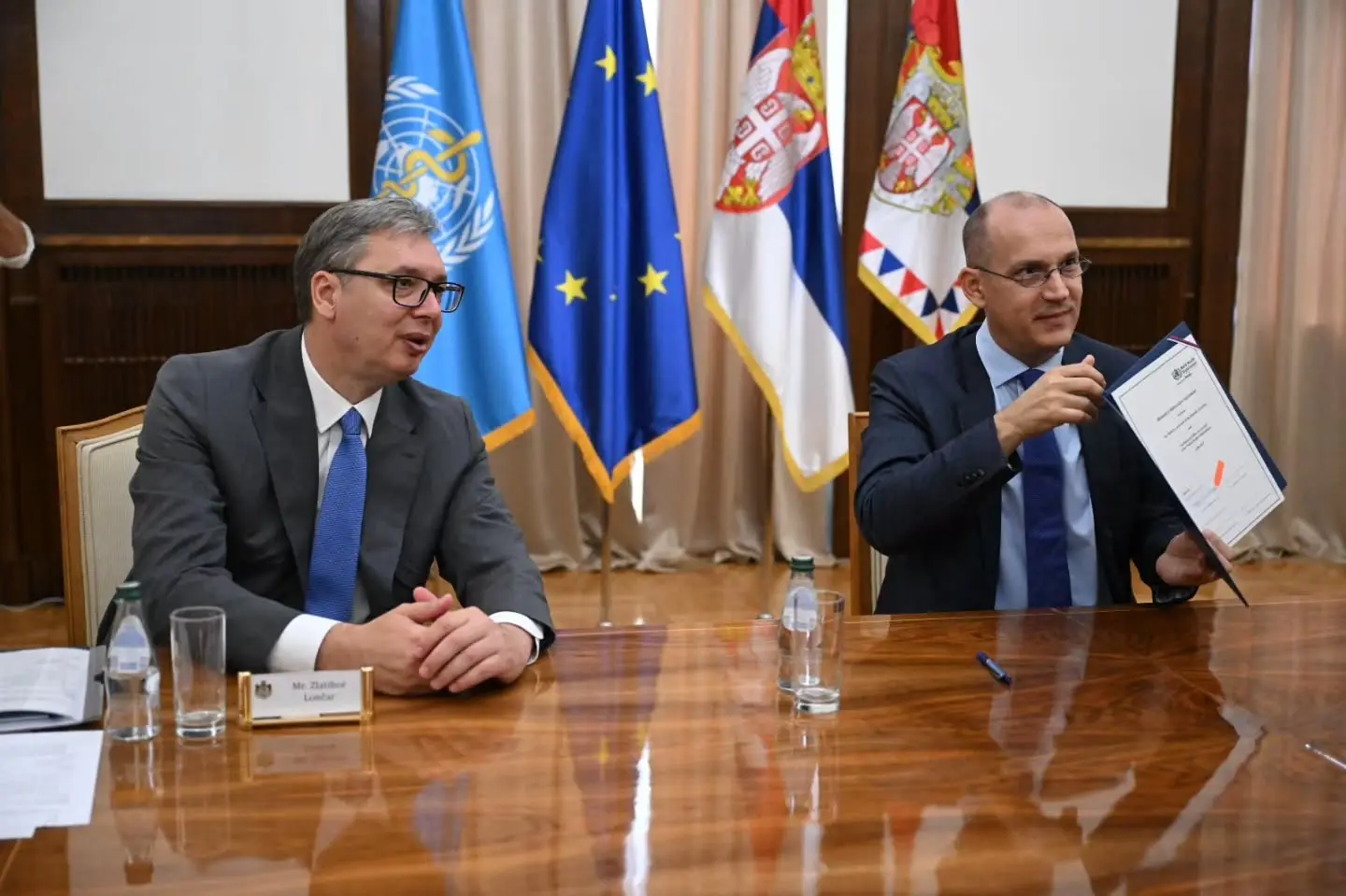 Vučić sa predstavnicima SZO o jačanju zdravstvenog sistema i dostupnosti lekova