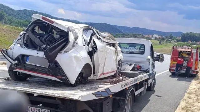 Nesreća na auto-putu / foto: RINA 