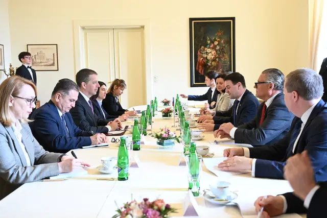 Prag – sastanak Đurić Macinka / Foto: MSP
