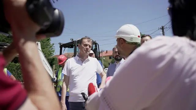 Radovi na vodovodnoj mreži u Rači / foto: RINA