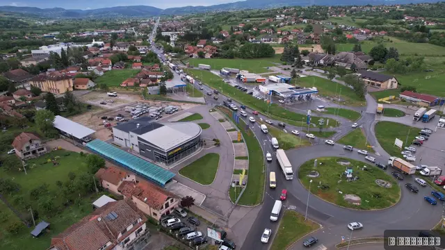 Saobraćajni kolaps u Preljini kod Čačka / Foto: RINA