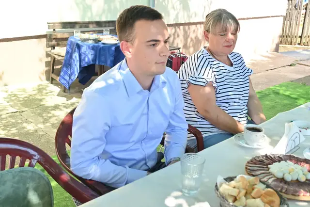 Poseta Đorđa Milićevića porodici Spasić - Foto: Kabinet ministra bez portfelja