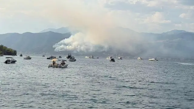 Ogroman požar u Bokokotorskom zalivu/ Foto: RINA