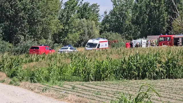 Novi Sad – automobil u kanalu nakon nesreće u naselju Klisa – Foto: Printscreen